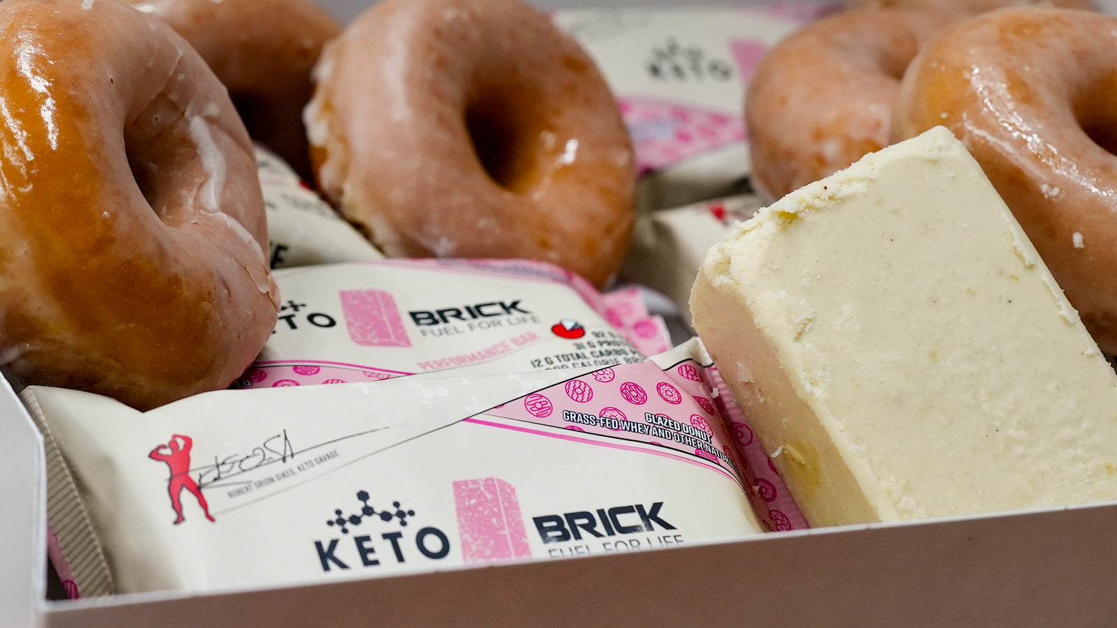 Glazed Donut Keto Brick