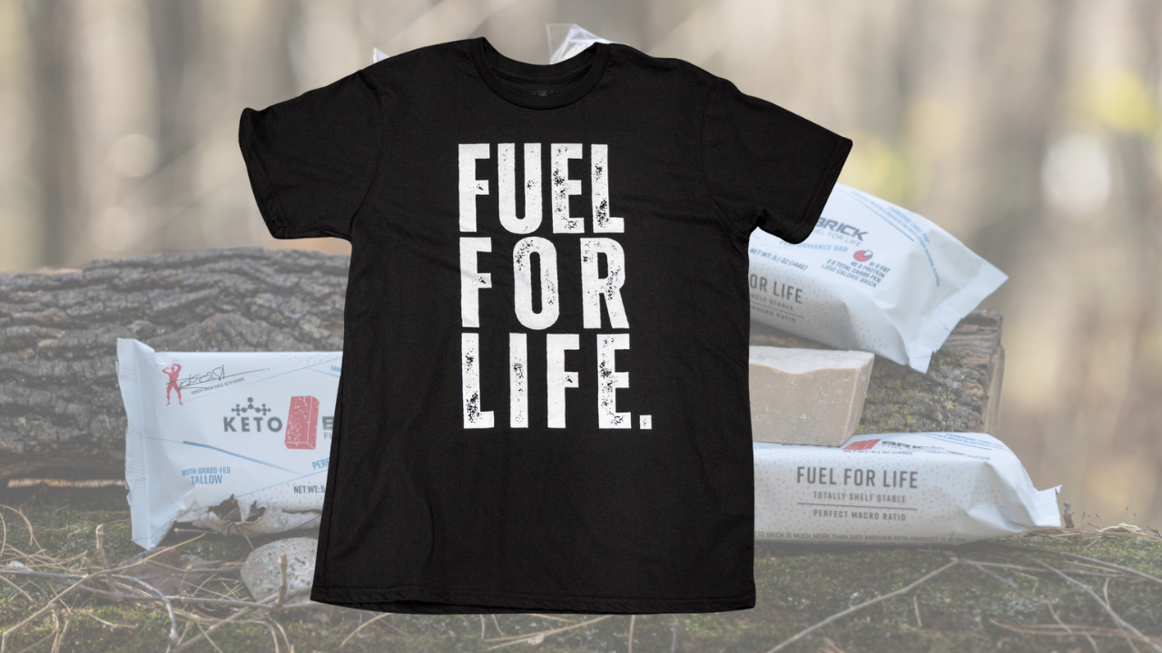 LOYALTY KETO BRICK FUEL FOR LIFE T-SHIRT