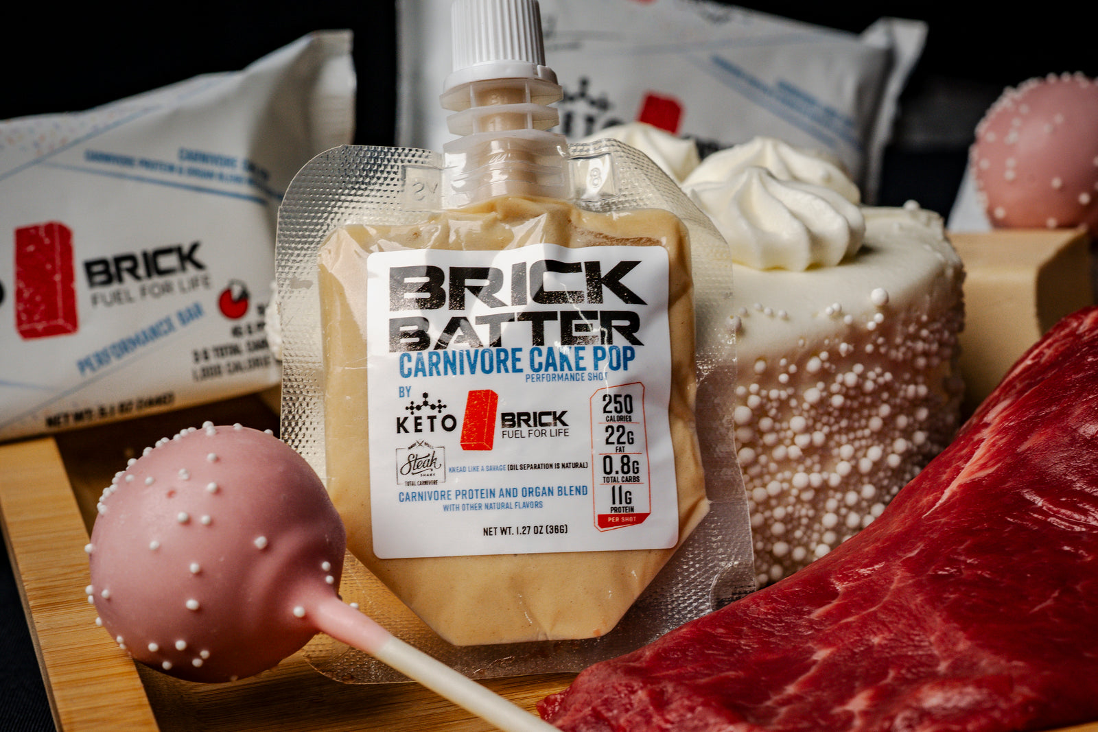 Carnivore Cake Pop Keto Brick BATTER