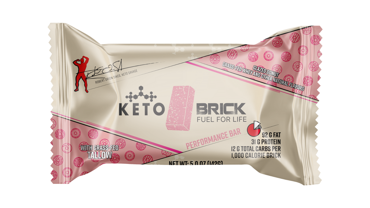 Glazed Donut Keto Brick