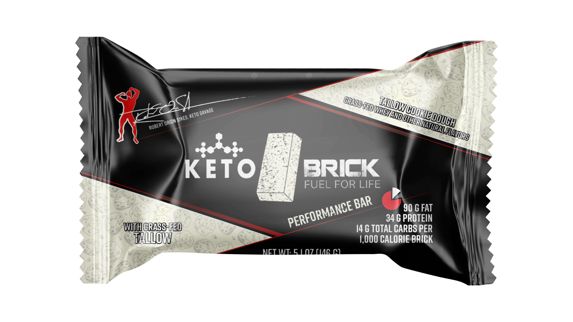 Tallow Cookie Dough Keto Brick - Keto Brick LLC