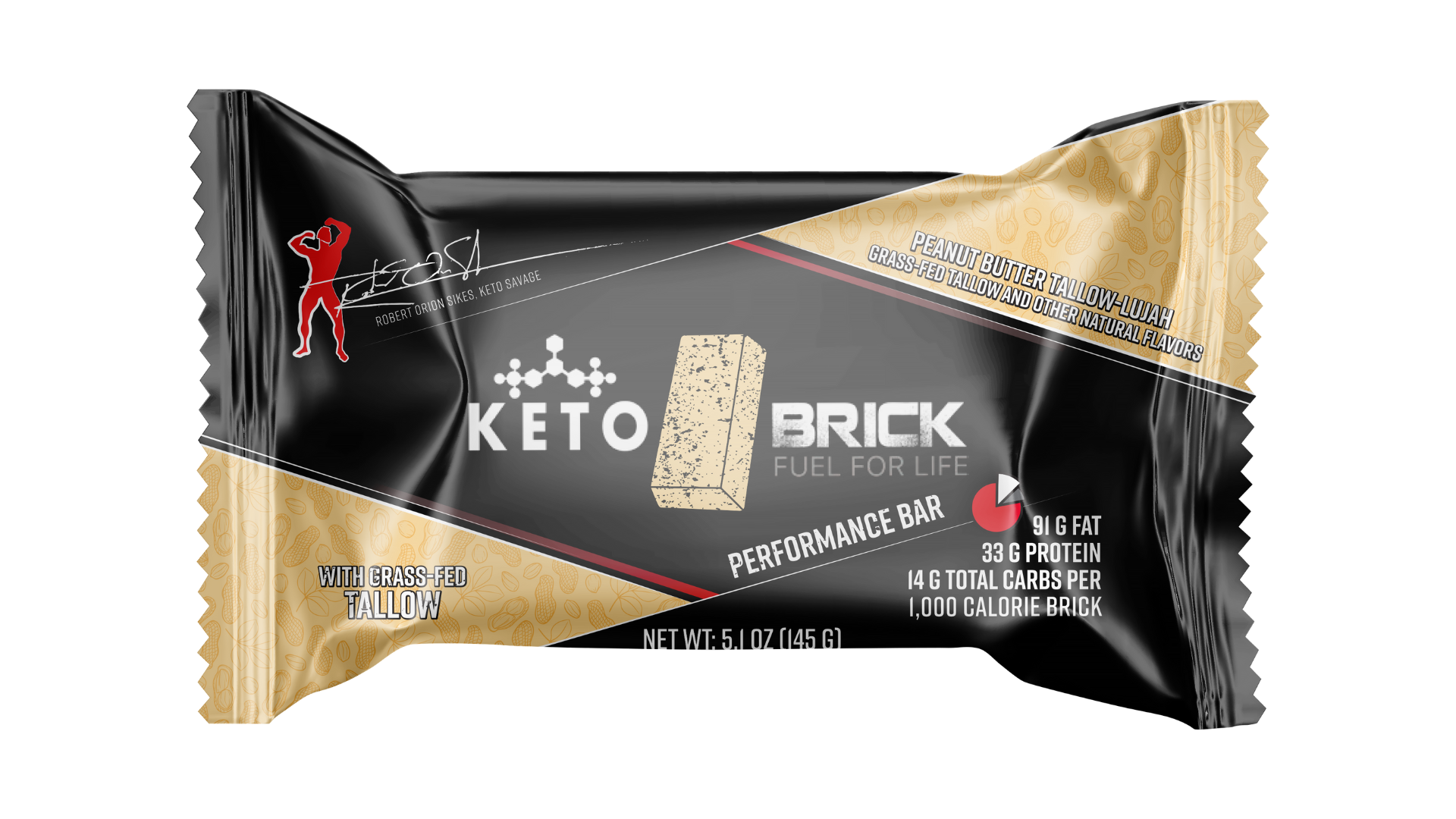 Peanut Butter Tallow-Lujah Keto Brick