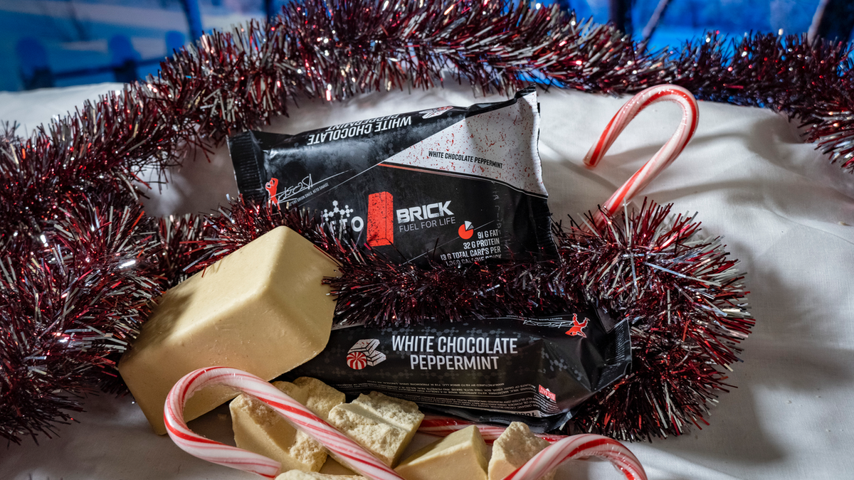 White Chocolate Peppermint Keto Brick