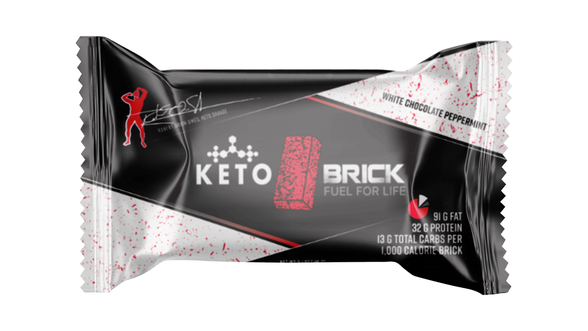 Keto Brick White Chocolate Peppermint