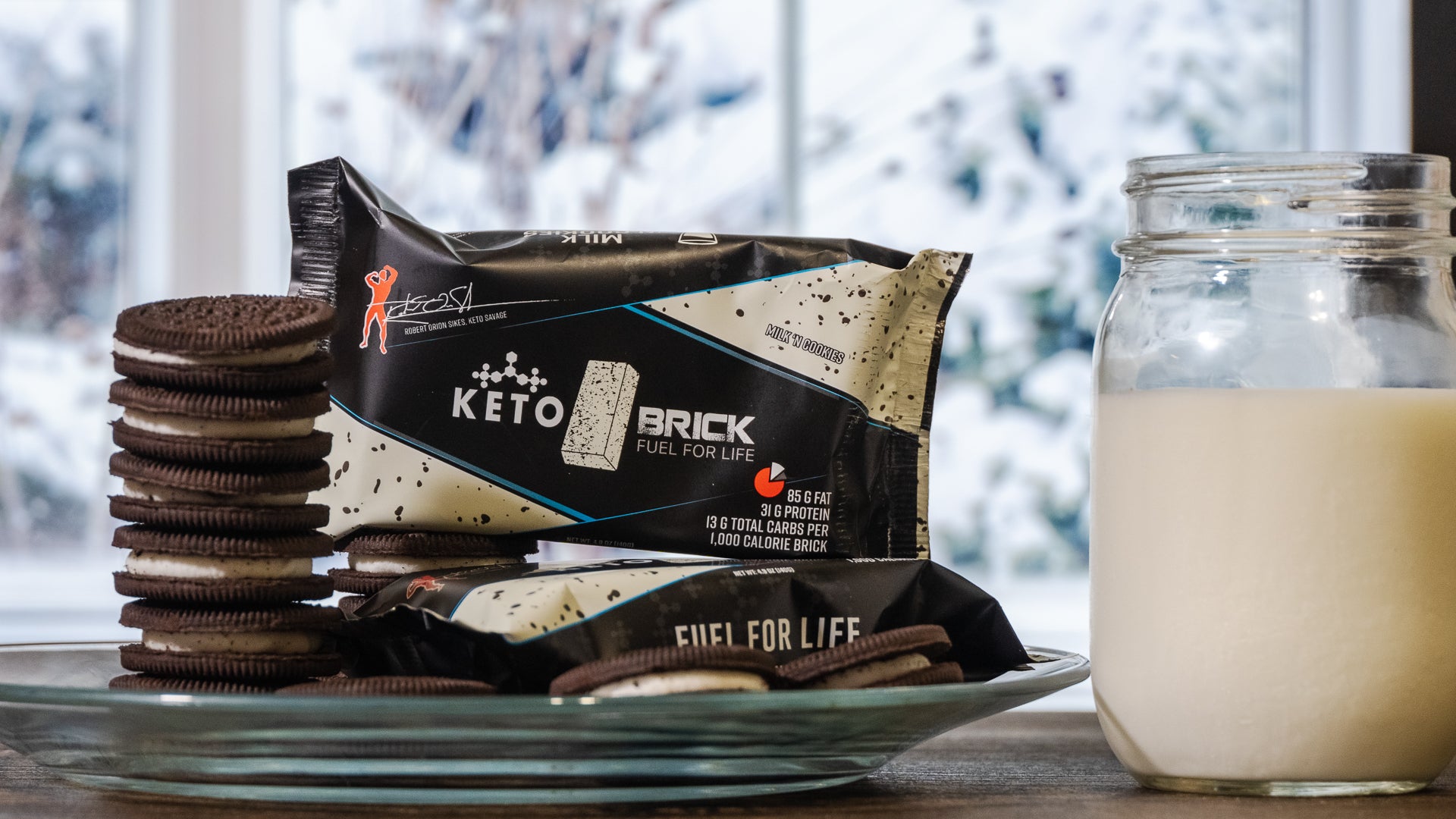Keto Brick Milk 'N Cookies